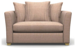 Heart of House Libby Fabric Cuddle Chair - Old Rose